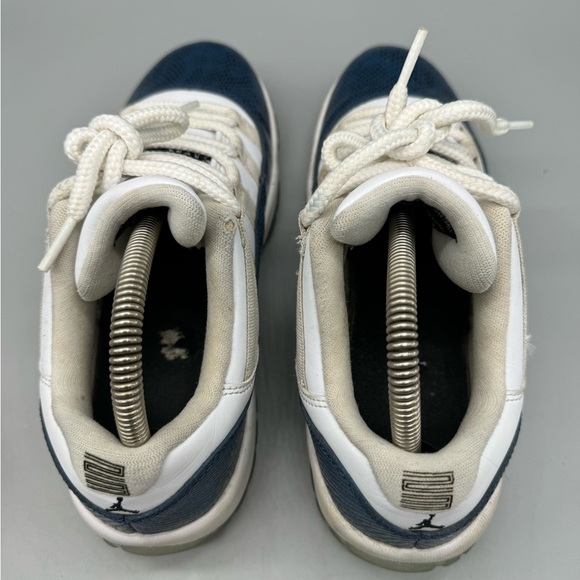 Jordan 11 Retro Low Navy Blue Snakeskin Basketball Boys 2018 GS Size 6.5Y - Picture 5 of 7